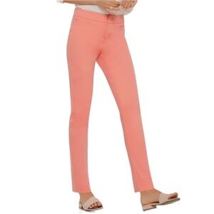 🌸2/$25 Ecru Salmon Pink Madison Slim Trouser Ankle Pant